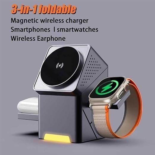 New Generation 3-in-1 Magnetic Pop-up Design Wireless Charger