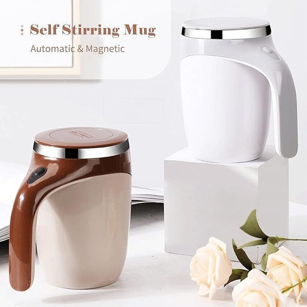 380mL Self Stirring Mug with Lid